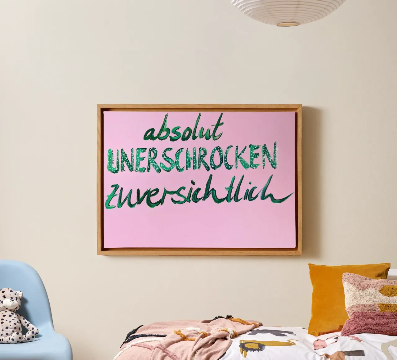 Absolut unerschrocken zuversichtlich tela con Cornice a cassetta da sum2proveDesign