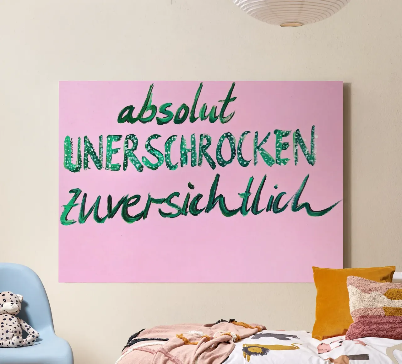 Absolut unerschrocken zuversichtlich tela con Cornice a cassetta da sum2proveDesign