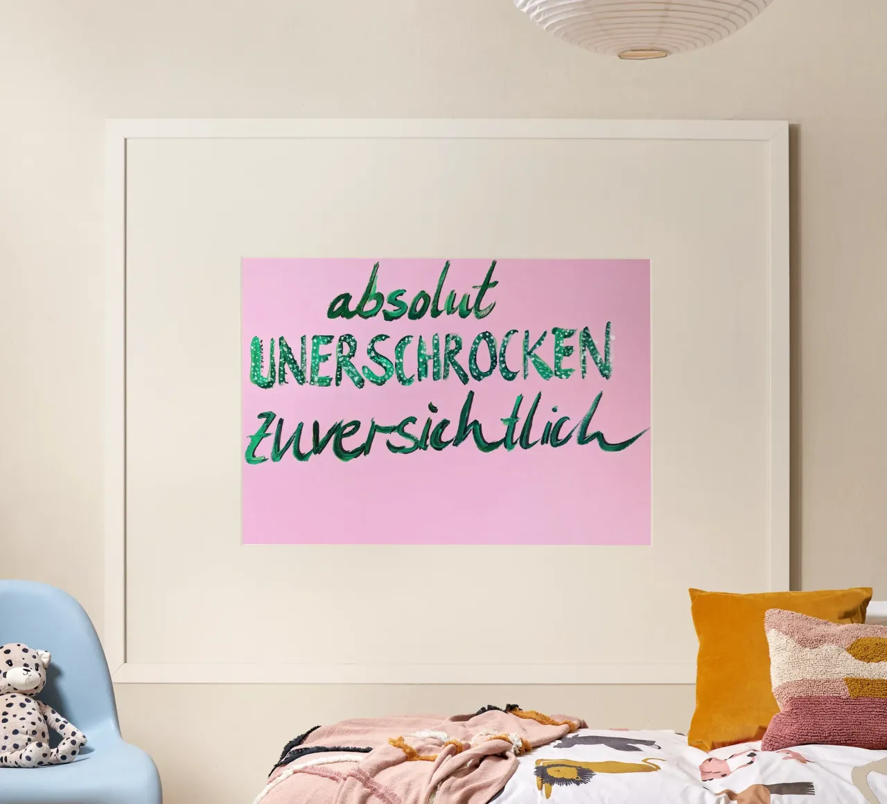Absolut unerschrocken zuversichtlich poster con telaio in alluminio da sum2proveDesign