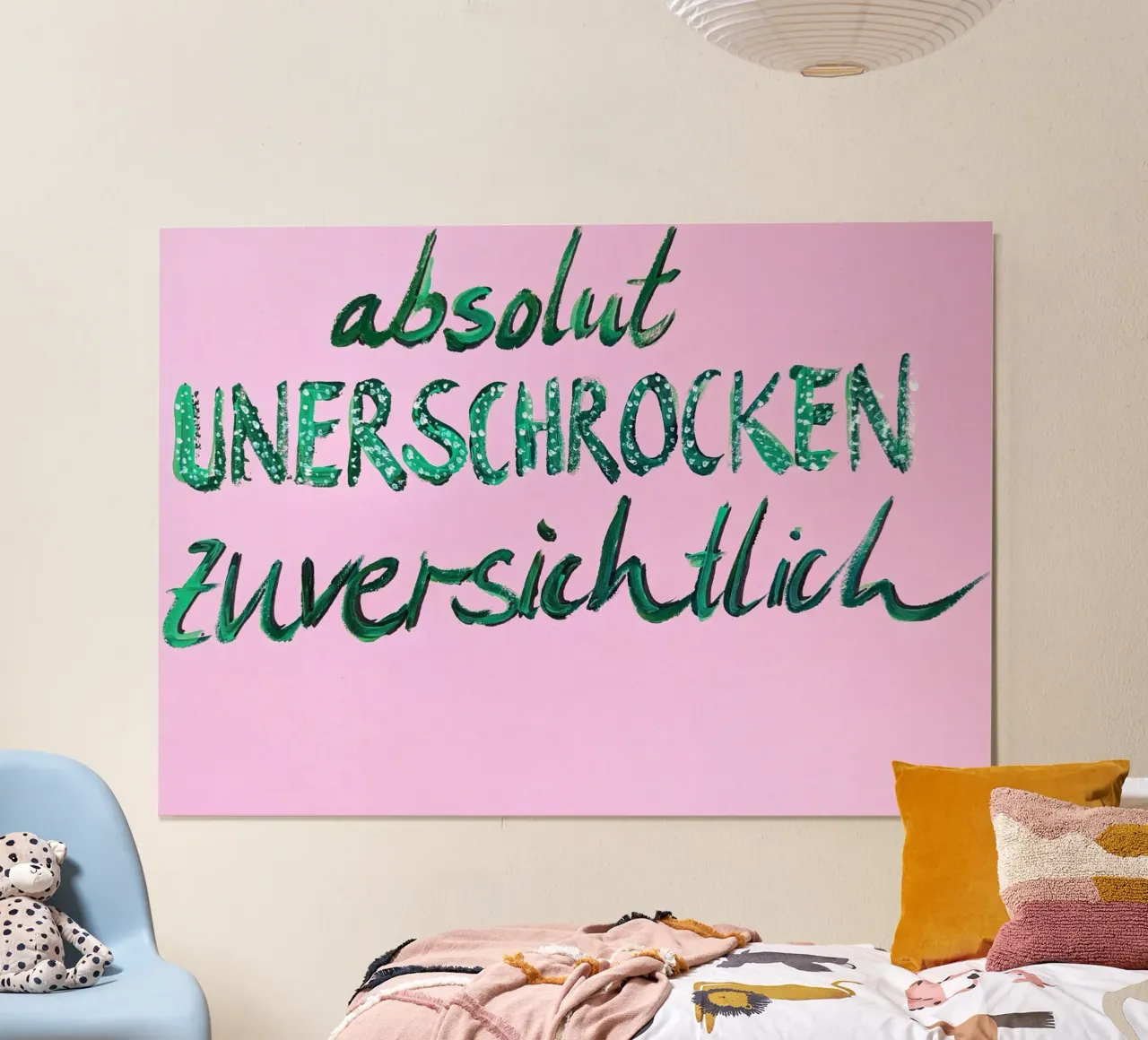 Absolut unerschrocken zuversichtlich poster con telaio in alluminio da sum2proveDesign