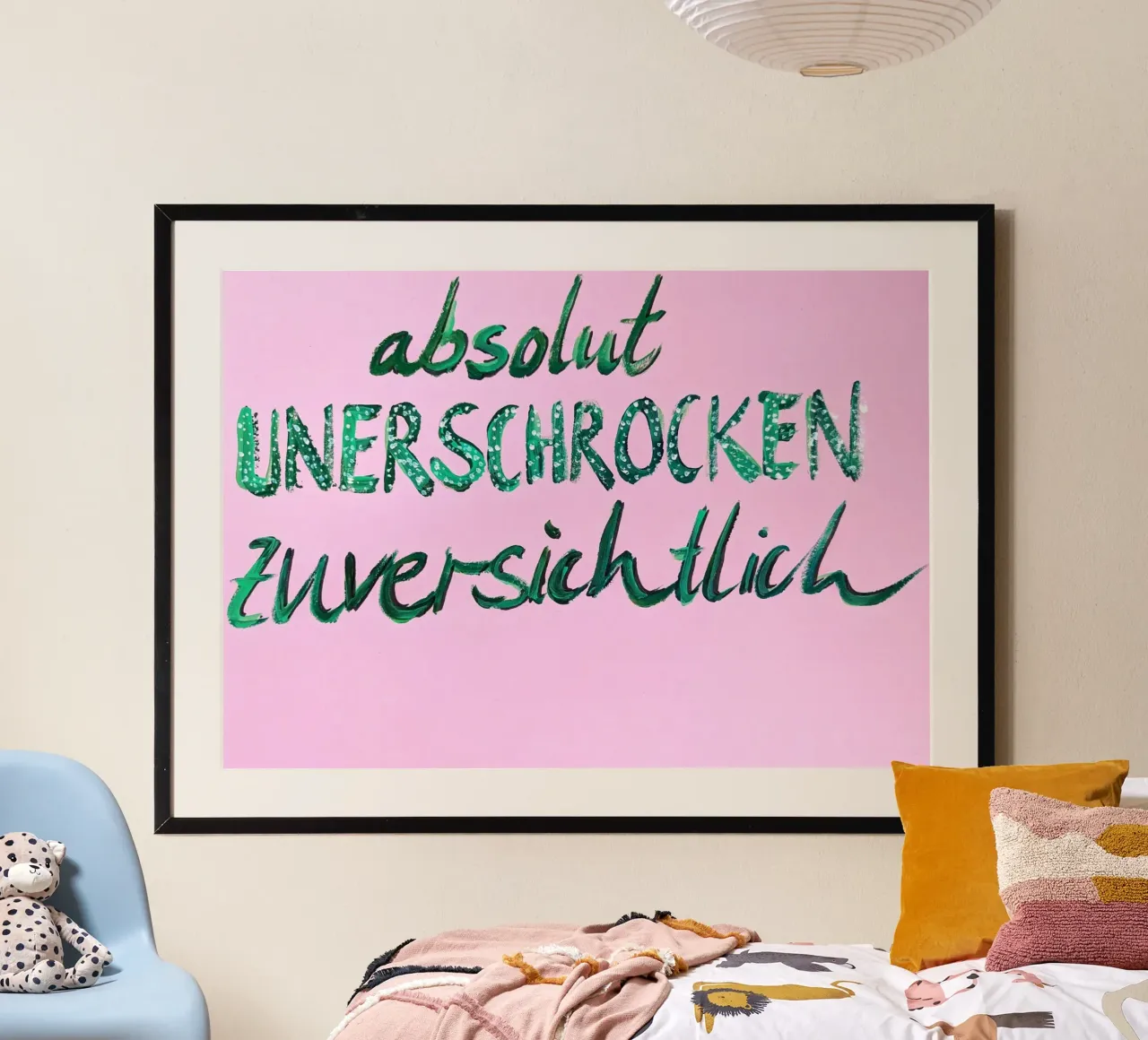 Absolut unerschrocken zuversichtlich poster con telaio in alluminio da sum2proveDesign