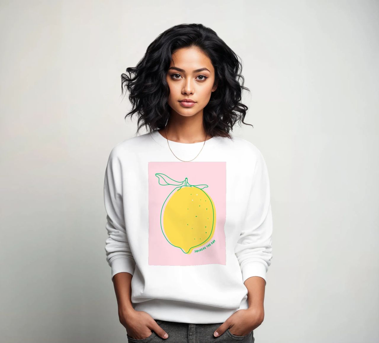 Squeeze the day - Grafische Zitrone felpa da Ohkimiko