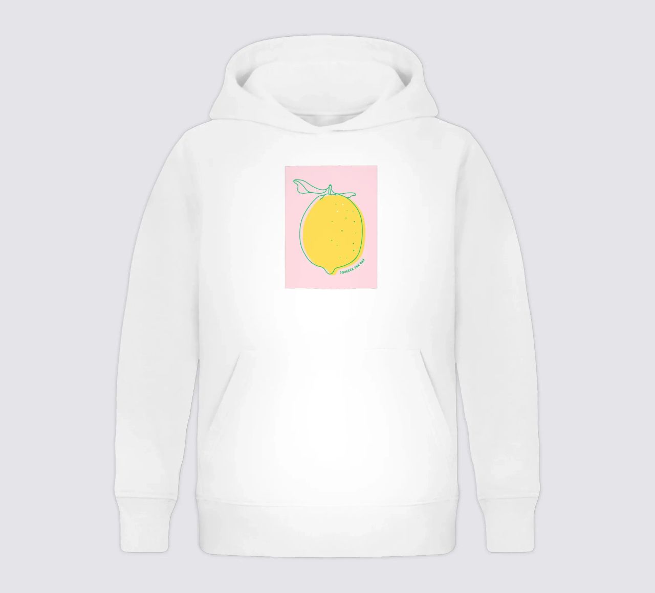 Squeeze the day - Grafische Zitrone felpa bambino con cappuccio da Ohkimiko