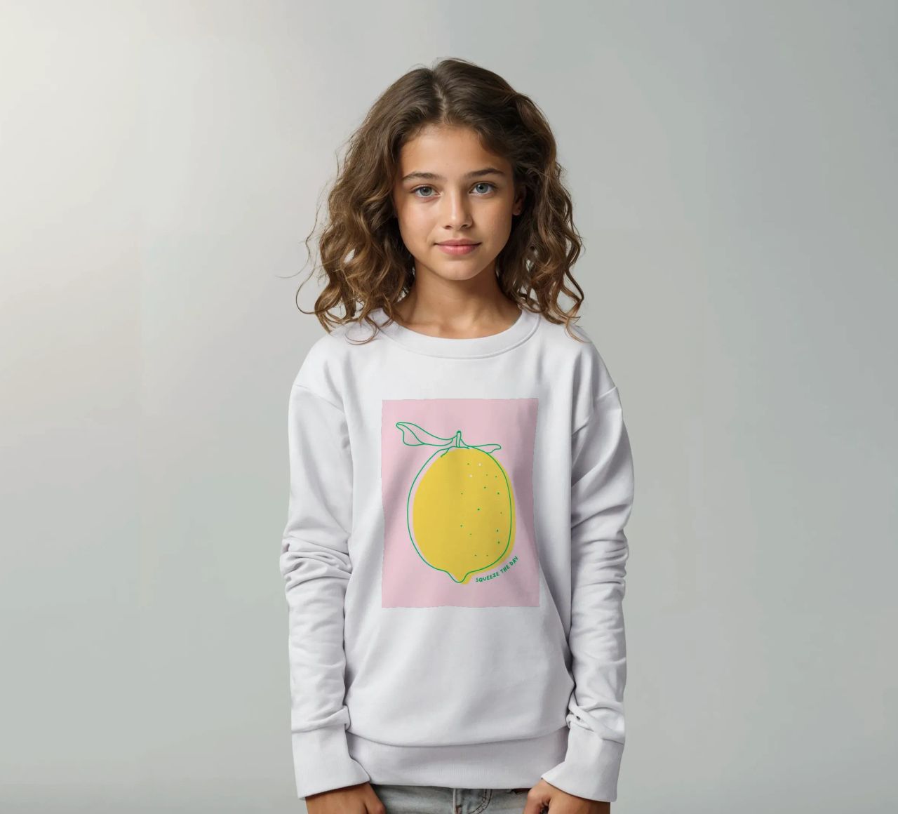 Squeeze the day - Grafische Zitrone felpa bambino da Ohkimiko