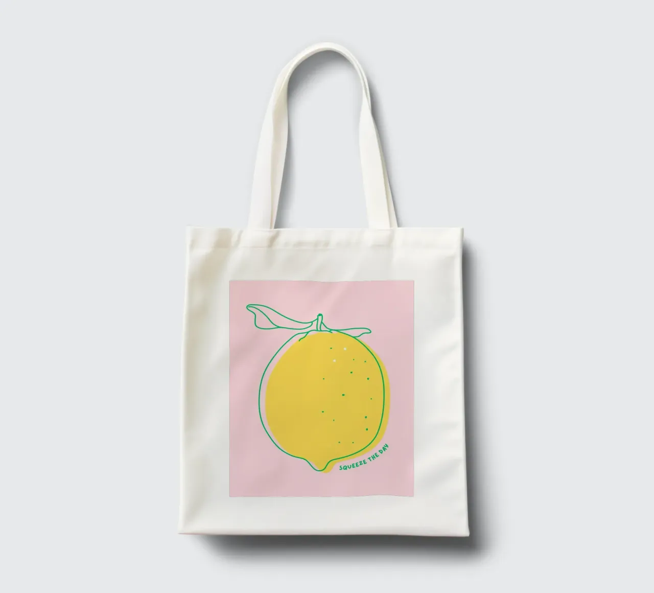 Squeeze the day - Grafische Zitrone Jutebeutel von Ohkimiko