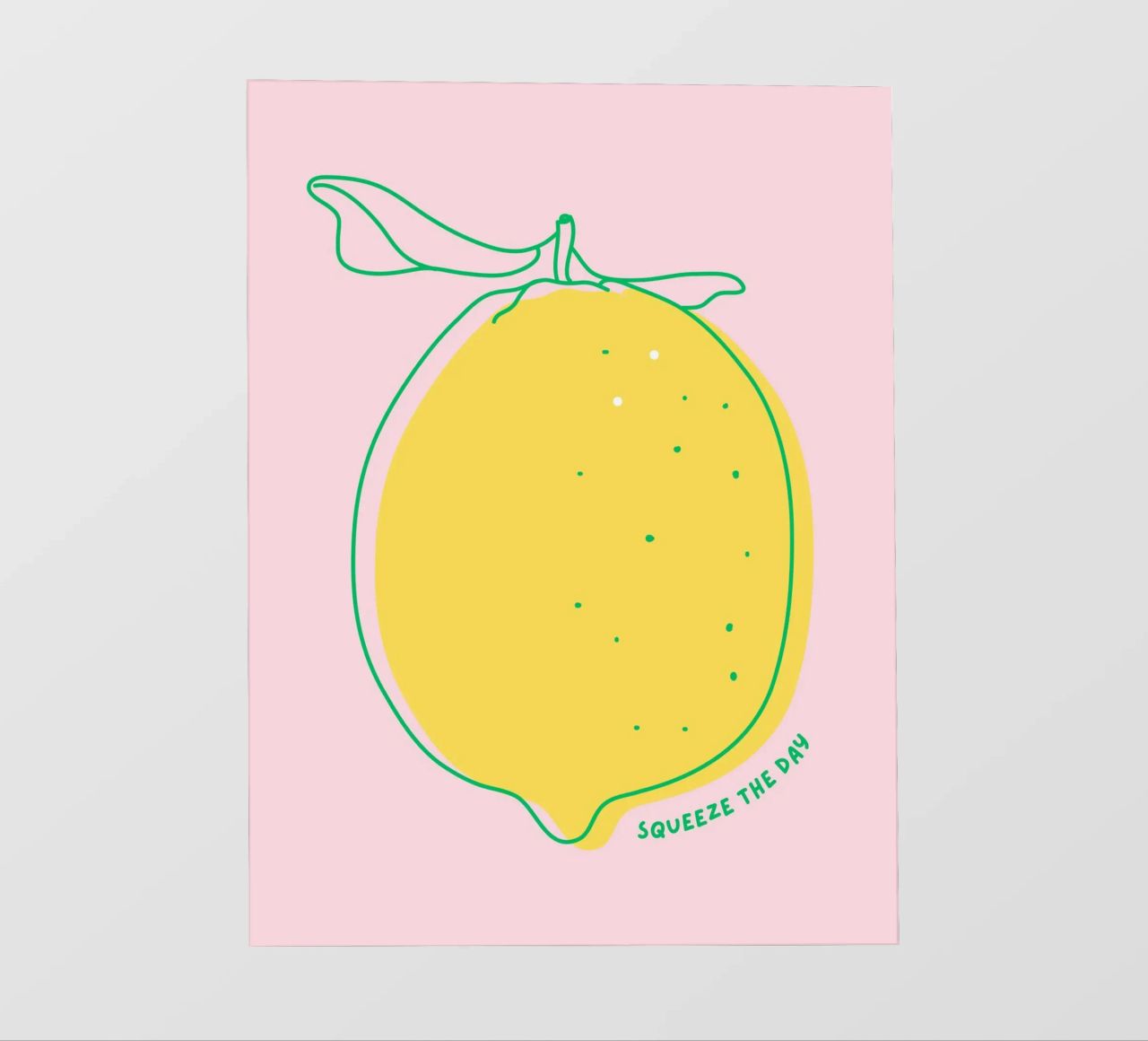 Squeeze the day - Grafische Zitrone pellicola backlit da Ohkimiko