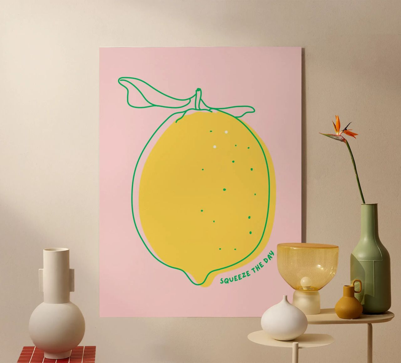 Squeeze the day - Grafische Zitrone plexiglass da Ohkimiko