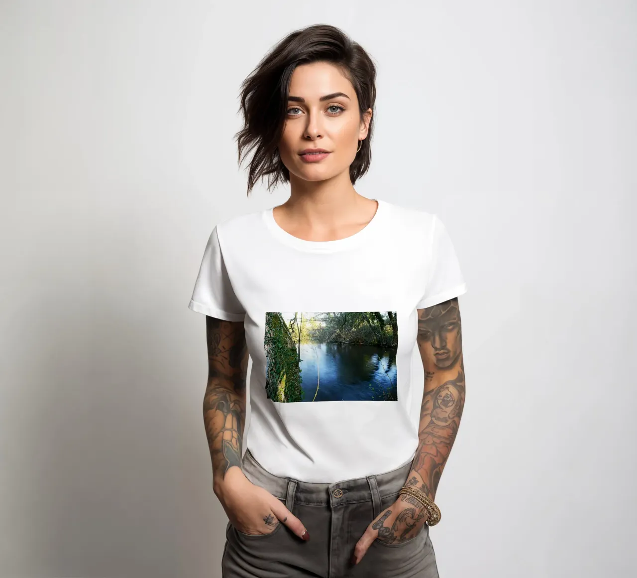 FAA304 MOMENT OF SERENITY women's fitted t-shirt by Thierry vobmann photography