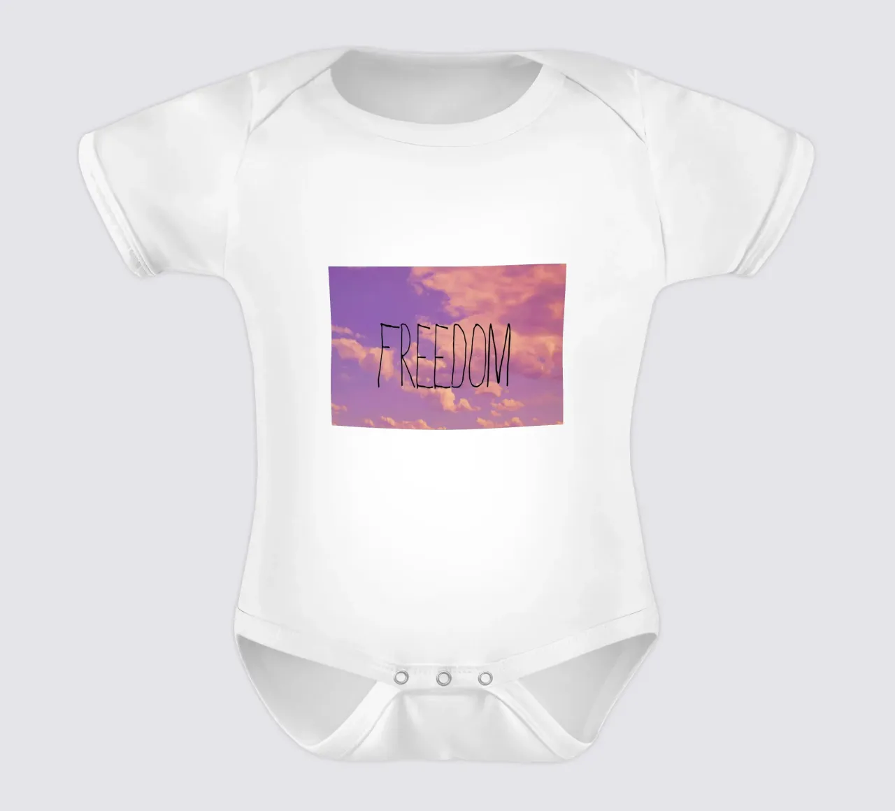 Freedom short-sleeve baby romper by Vintage Skies