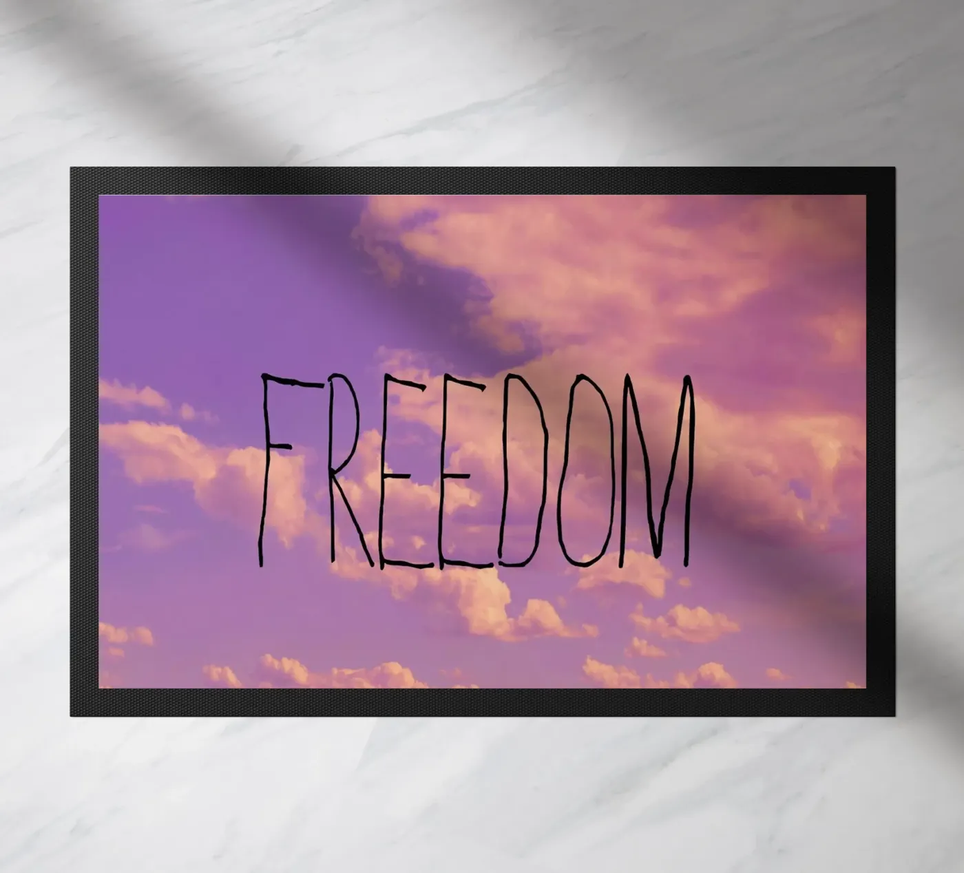 Freedom doormat by Vintage Skies
