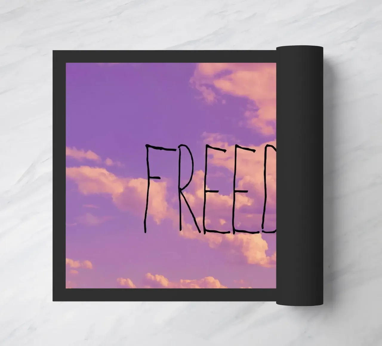 Freedom deurmat van Vintage Skies