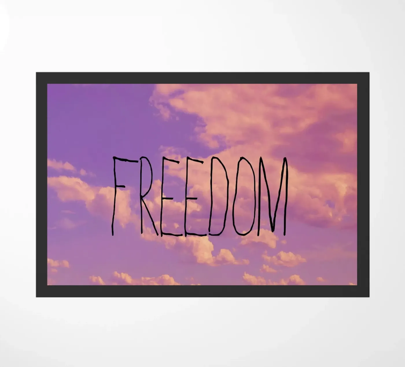 Freedom doormat by Vintage Skies