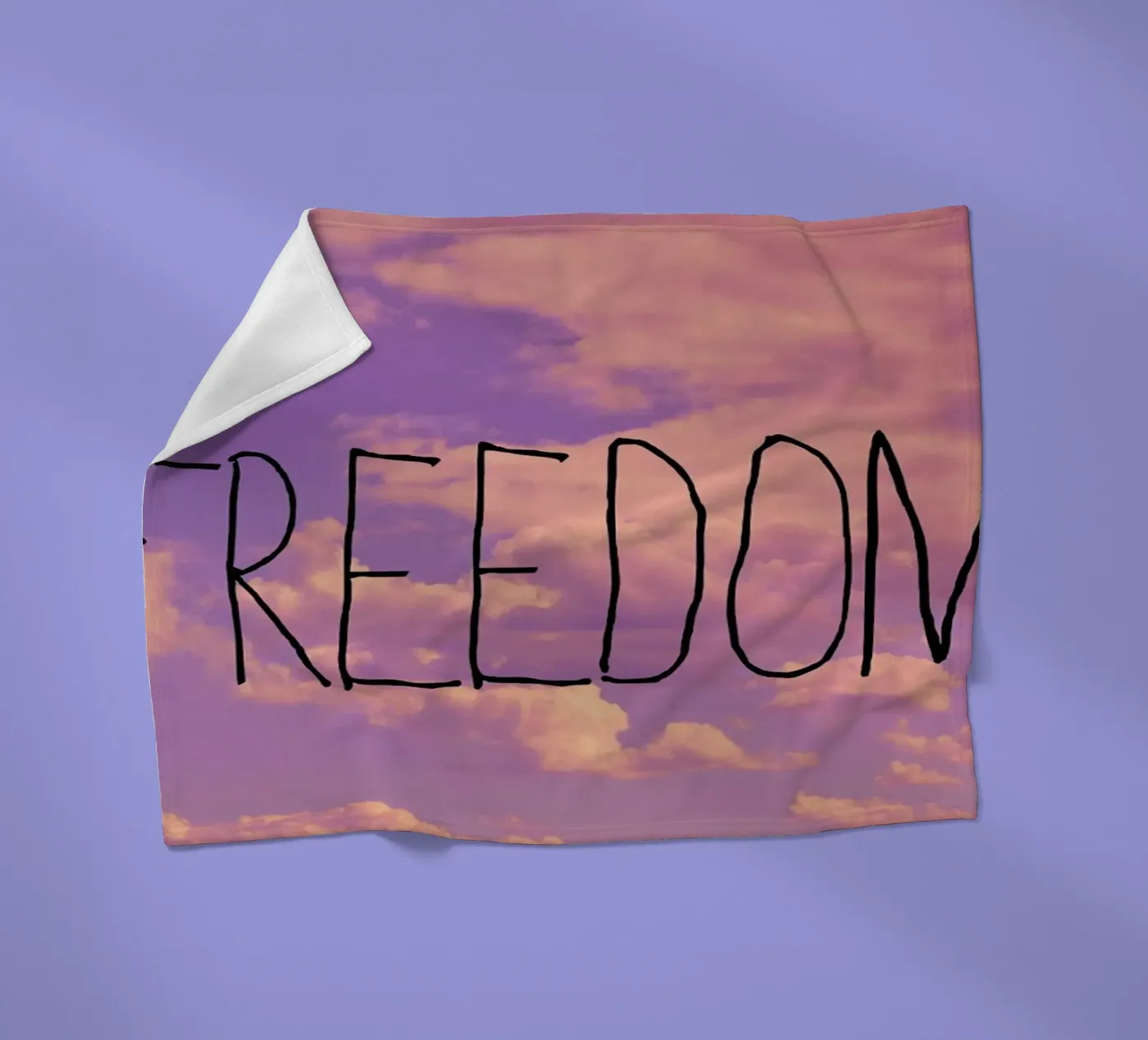 Freedom Fleecedecke von Vintage Skies