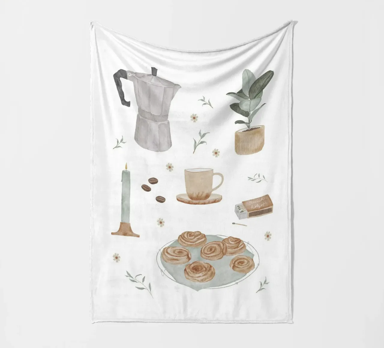 Kaffeezeit coperta in pile da herzundpapier