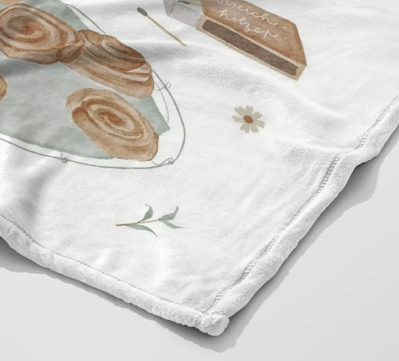 Kaffeezeit coperta in pile da herzundpapier