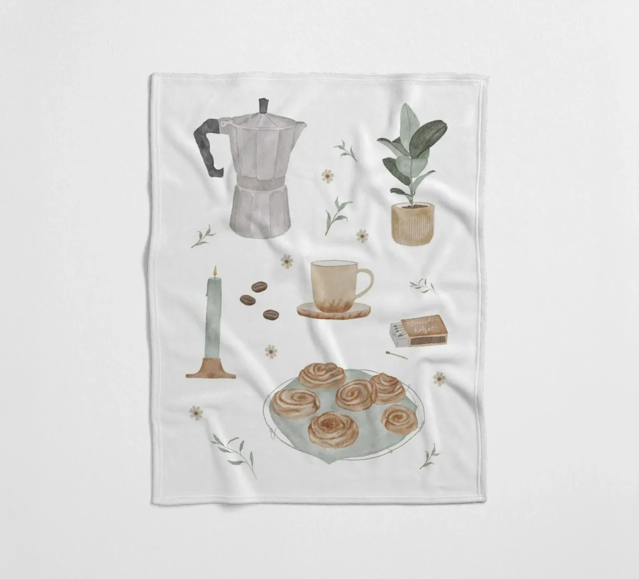 Kaffeezeit coperta in pile da herzundpapier