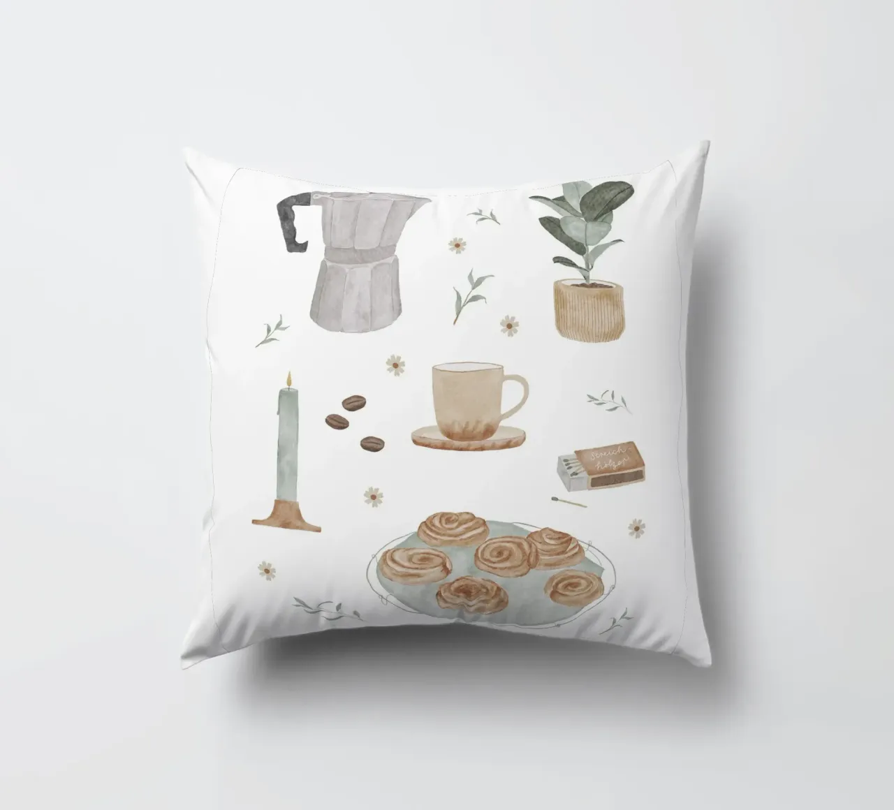 Kaffeezeit cuscino da herzundpapier