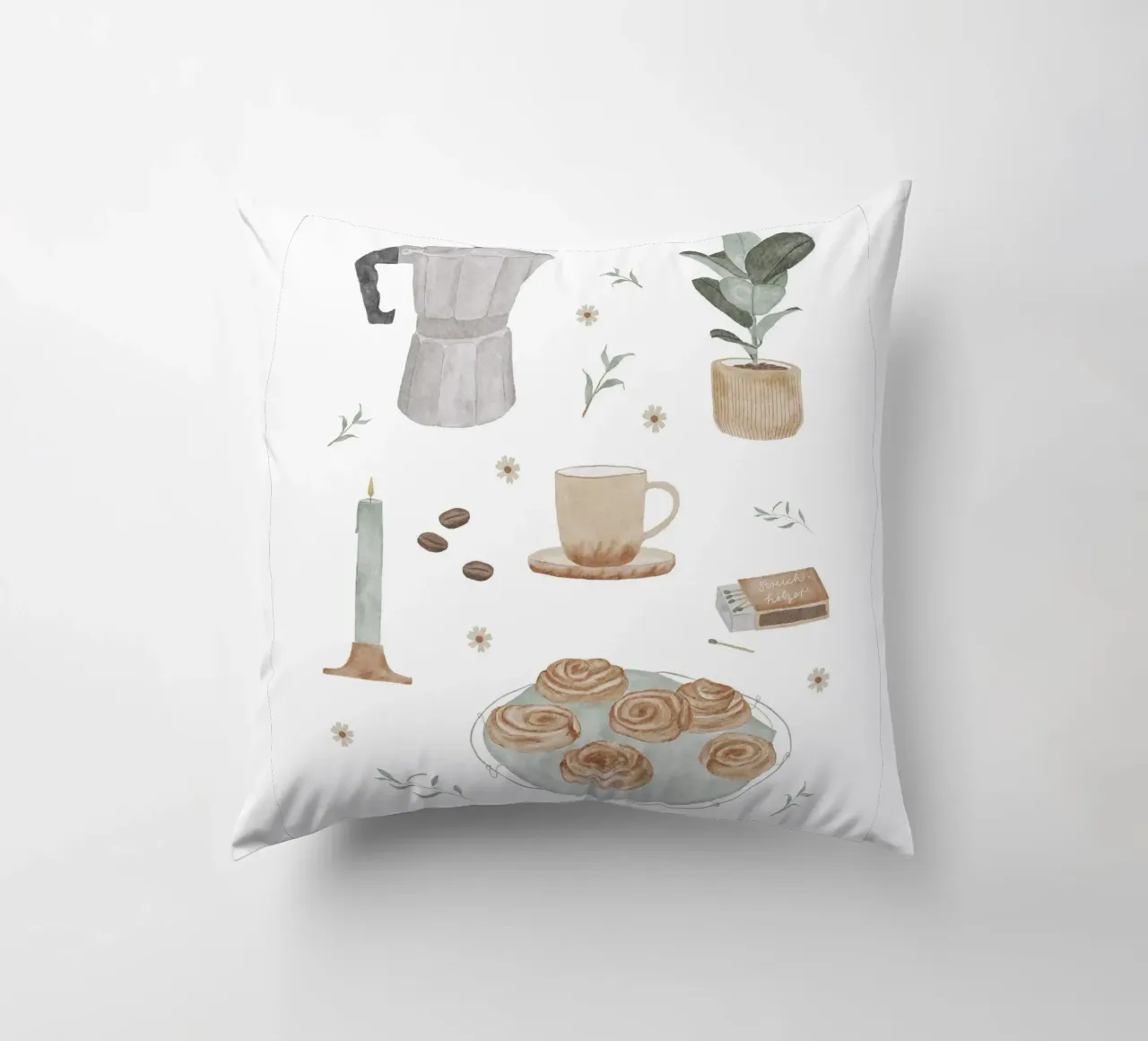 Kaffeezeit cuscino da herzundpapier
