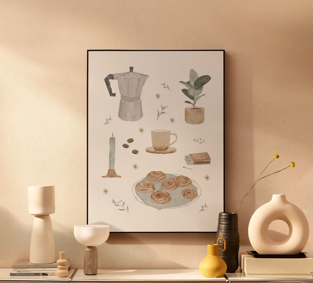 Kaffeezeit plexiglass da herzundpapier