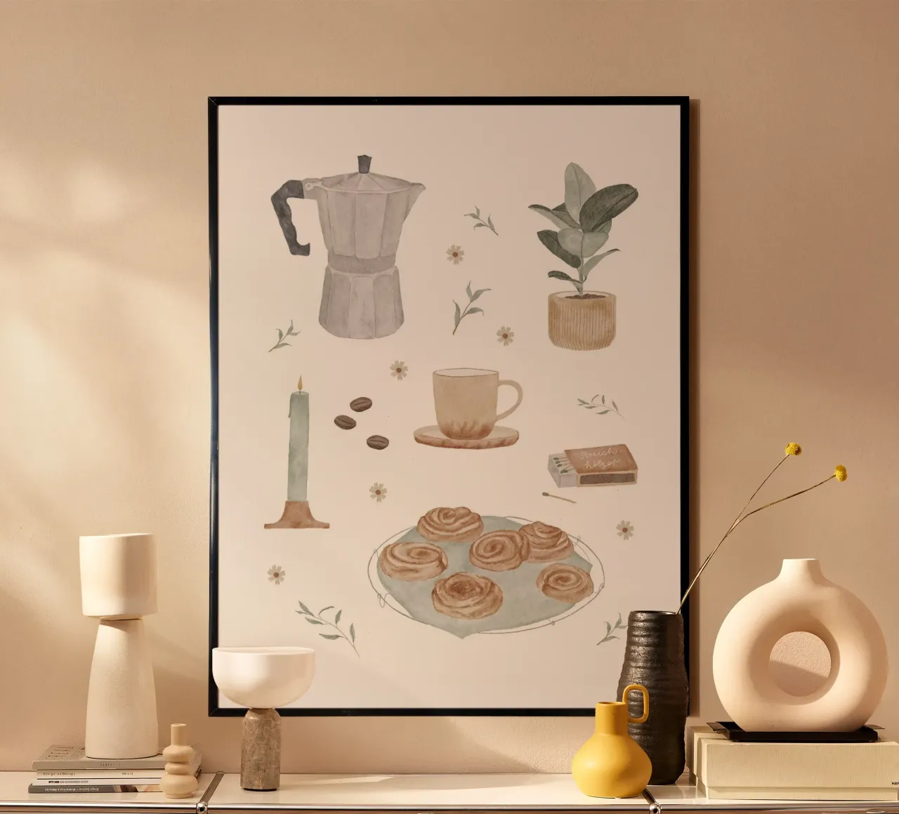Kaffeezeit poster da herzundpapier