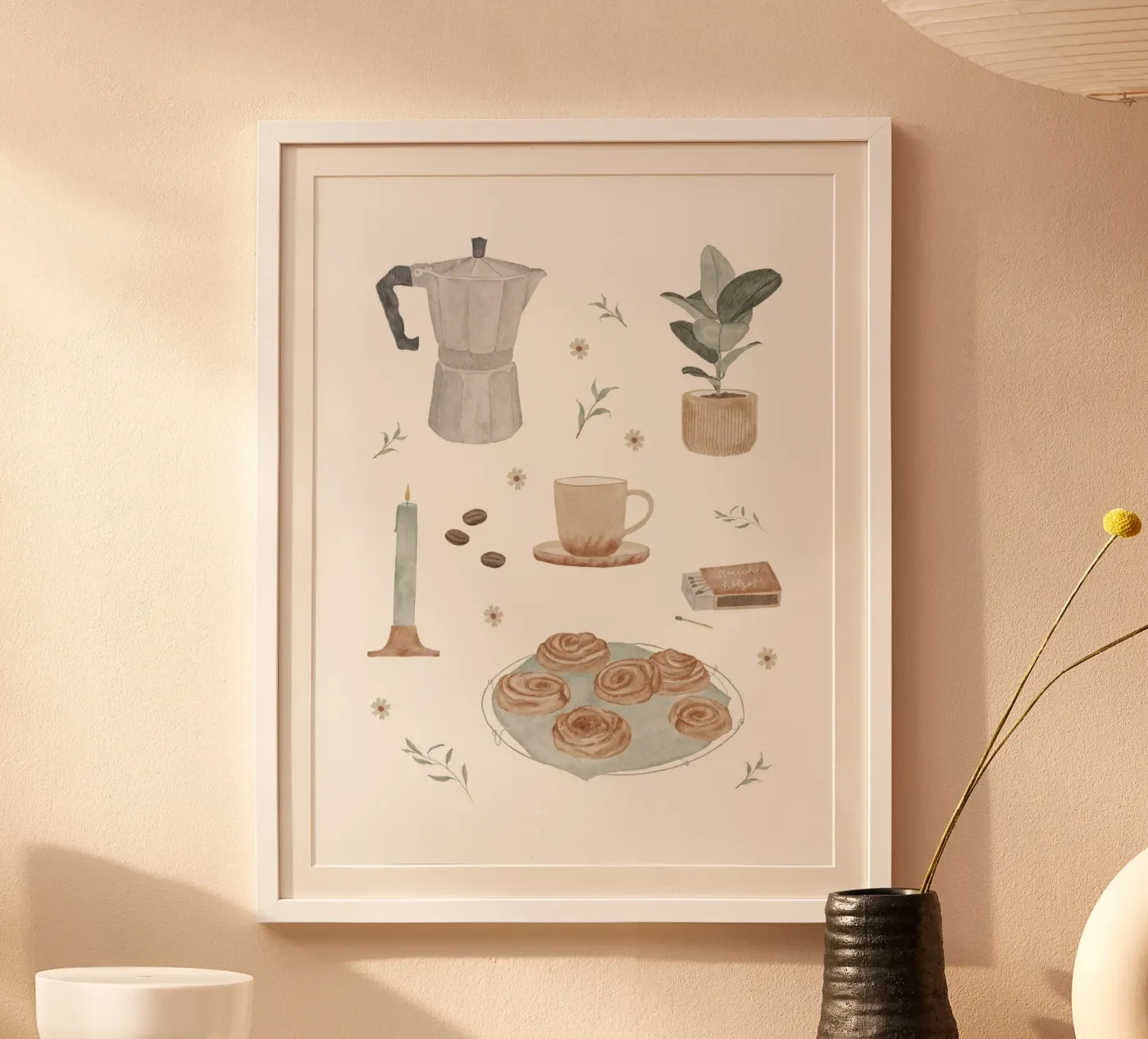 Kaffeezeit poster da herzundpapier