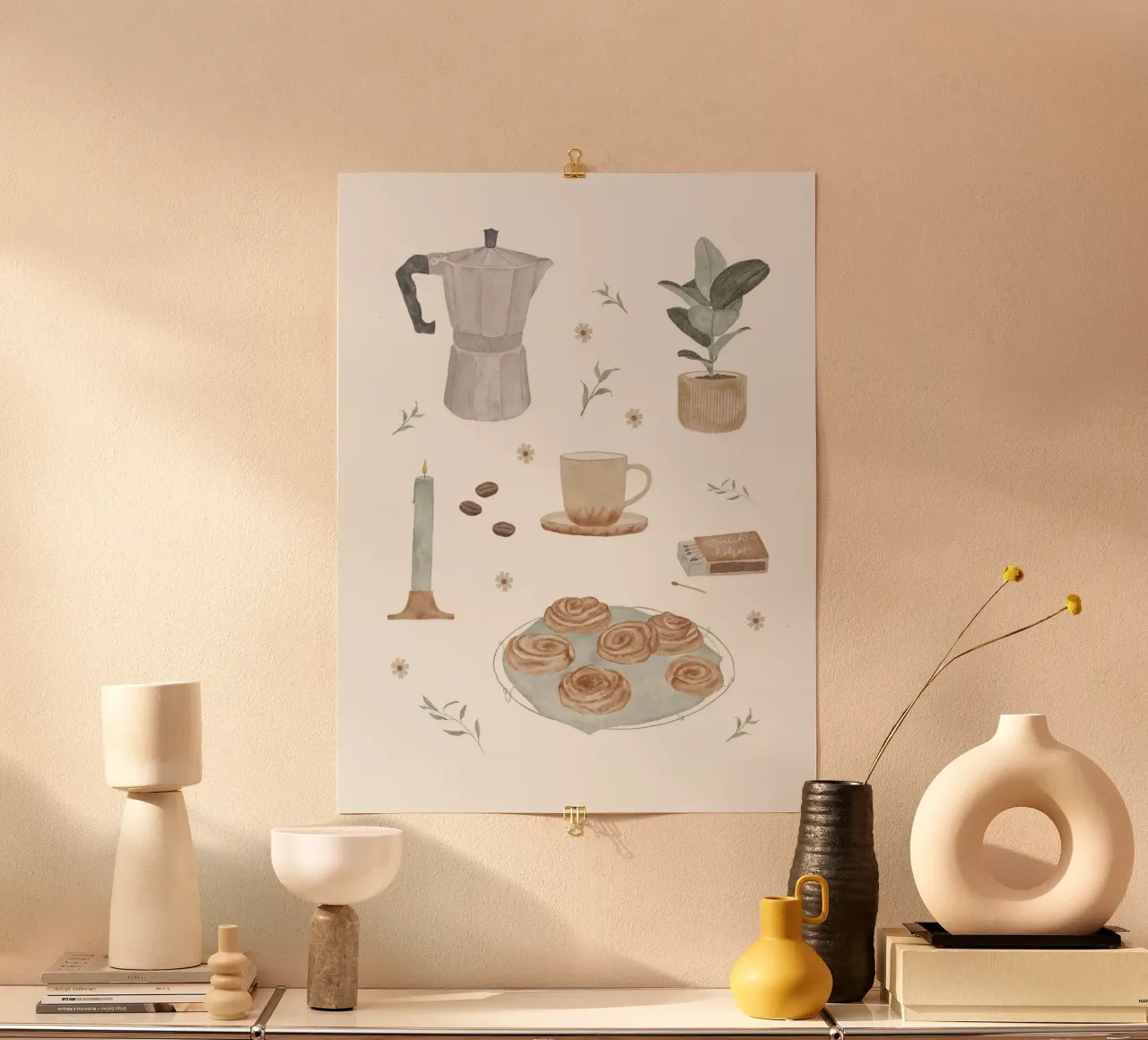 Kaffeezeit poster da herzundpapier