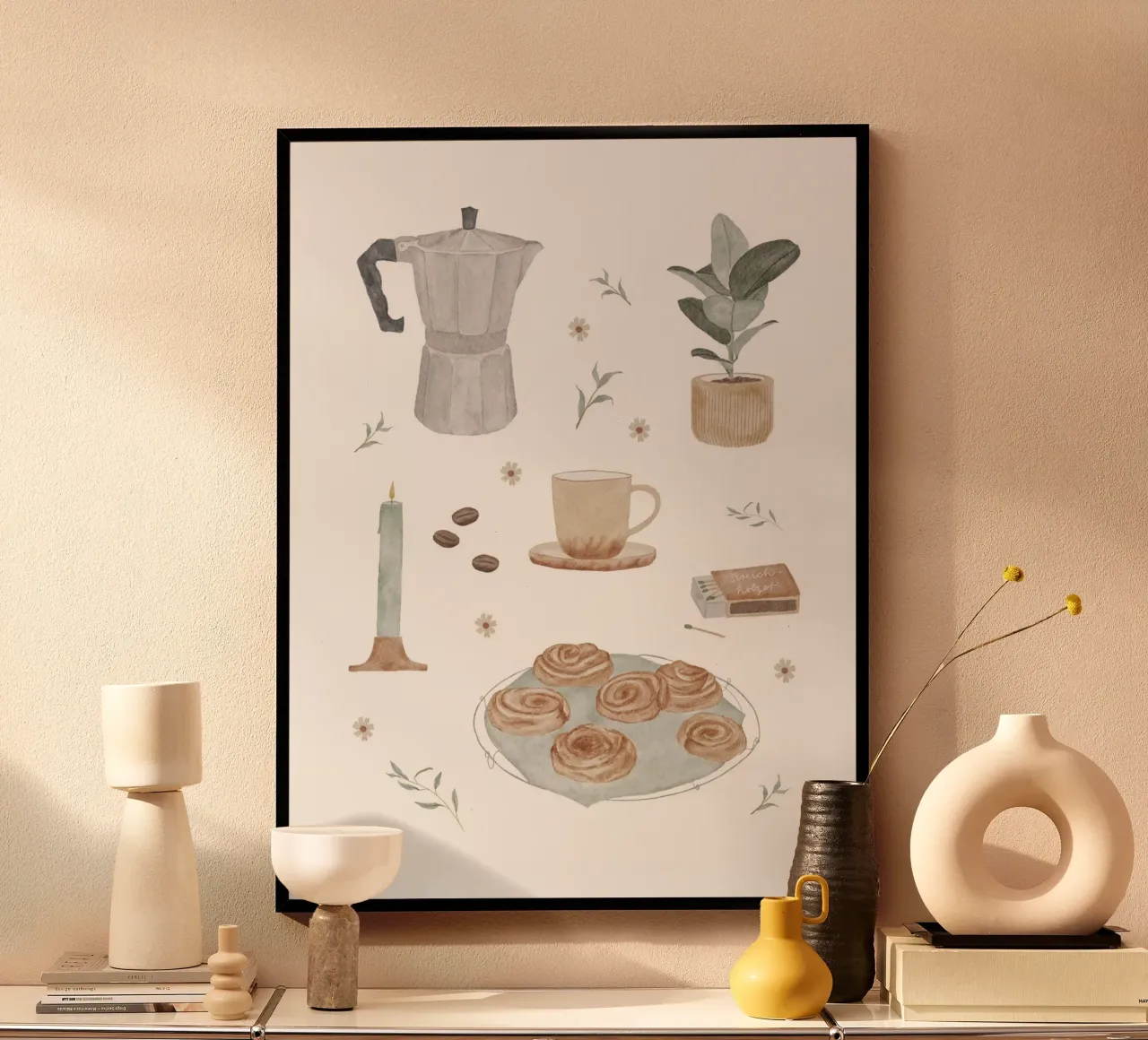 Kaffeezeit poster da herzundpapier