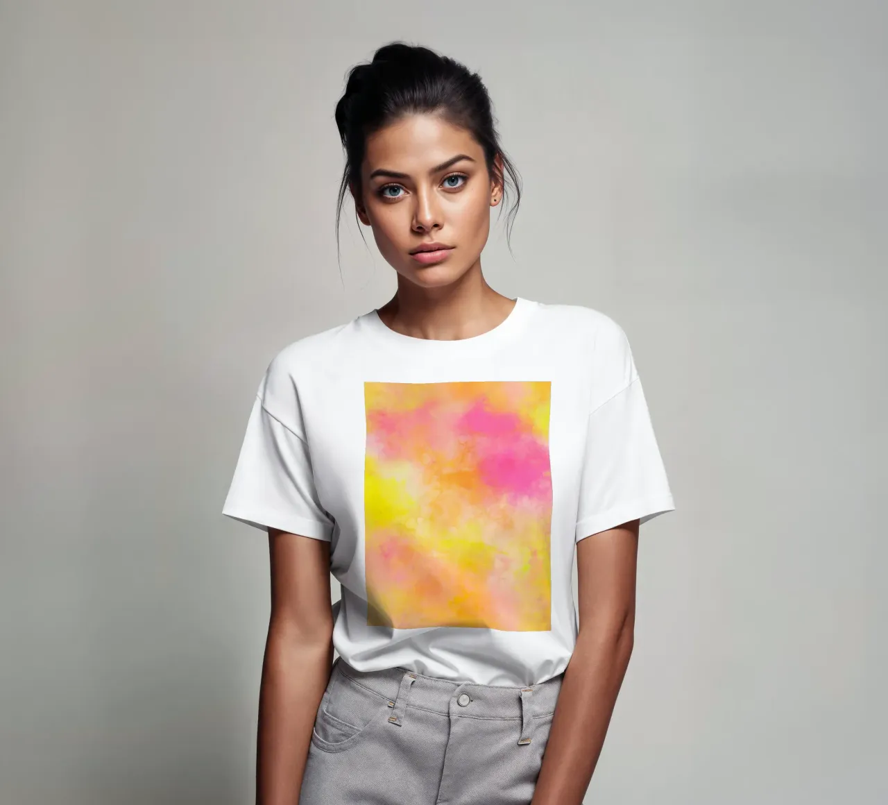 Abstrakte Farbfreude - Soft Joy t-shirt da Petra Lang