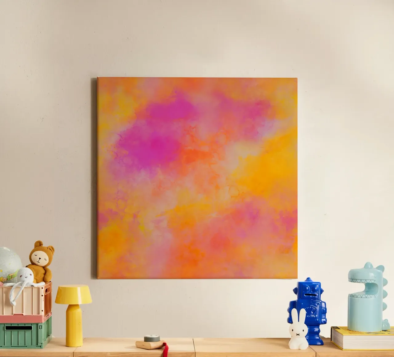 Abstrakte Farbfreude - Vivid Joy canvas by Petra Lang