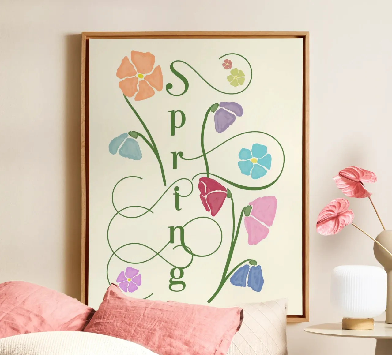 Deco Spring tela con Cornice a cassetta da designdn