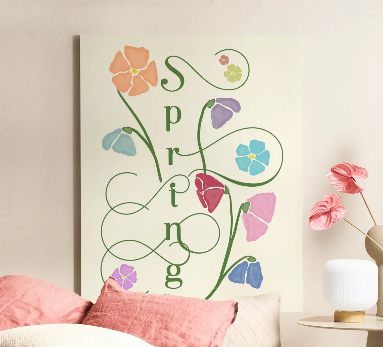 Deco Spring tela con Cornice a cassetta da designdn