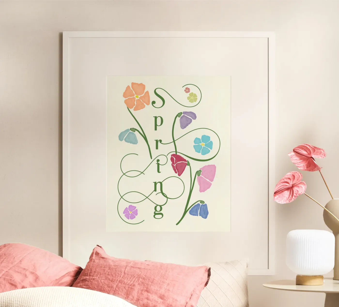 Deco Spring Poster von DesigndN