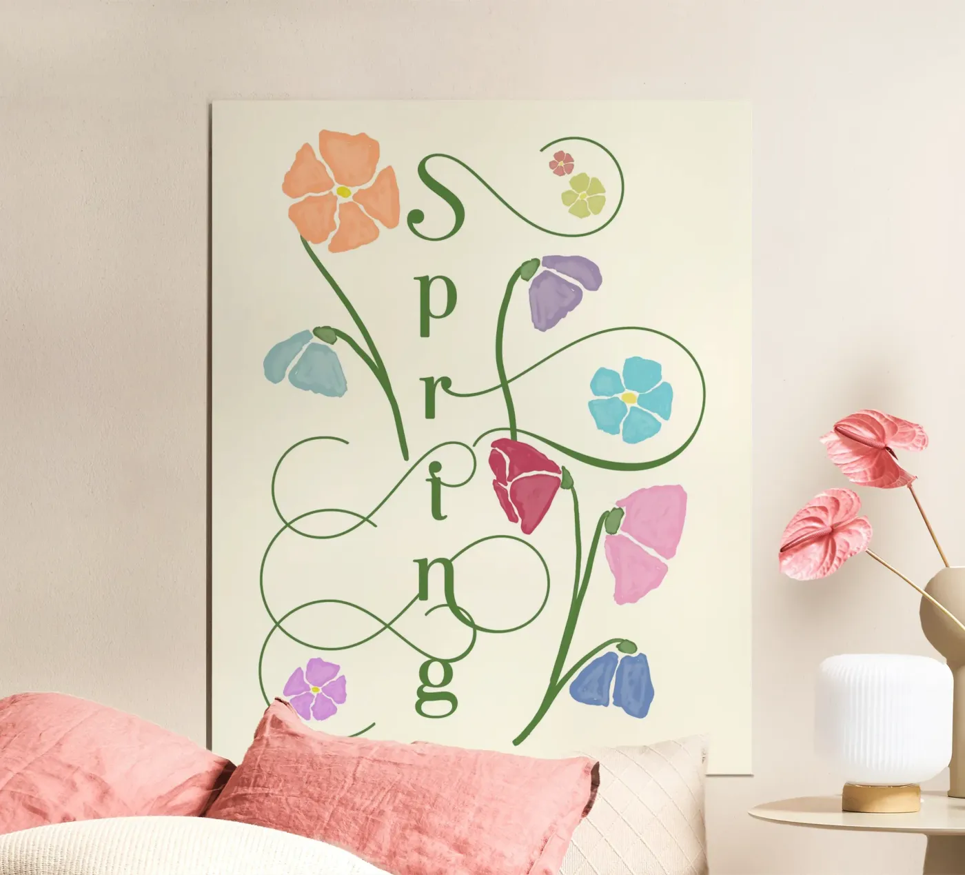 Deco Spring Poster von DesigndN