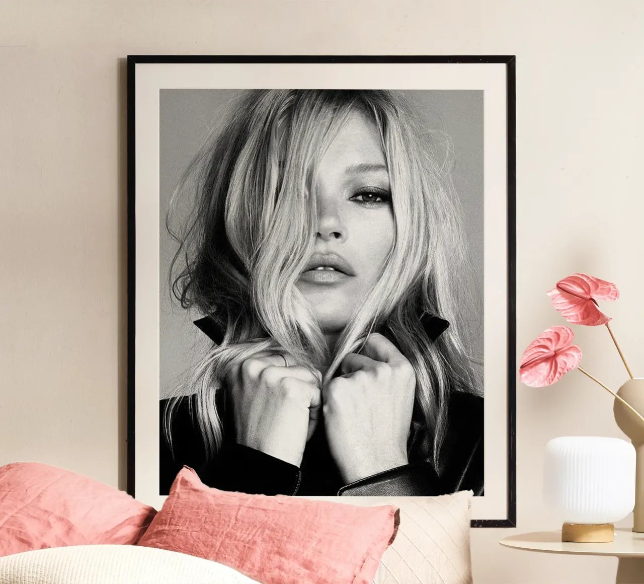 Ragazza alla moda poster con telaio in alluminio da Alex happy shop