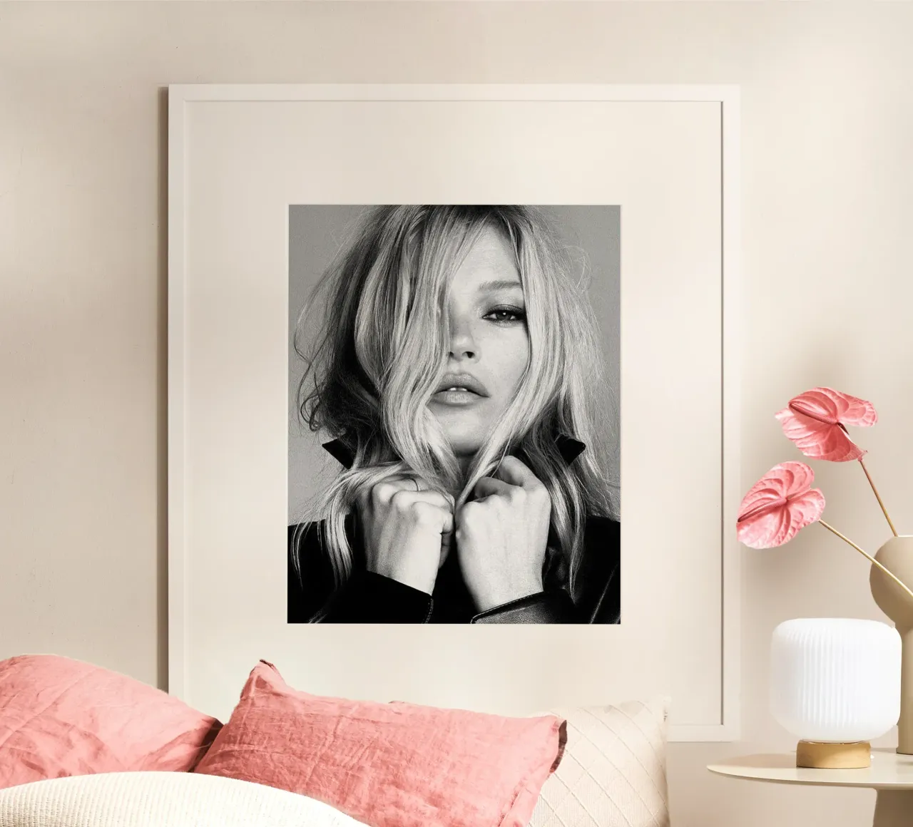 Ragazza alla moda poster con telaio in alluminio da Alex happy shop