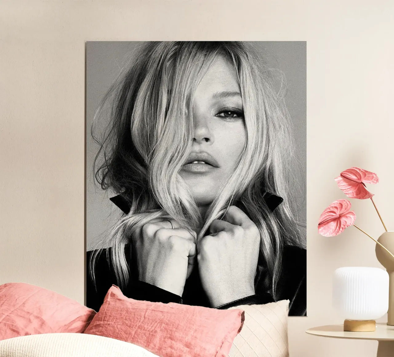 Ragazza alla moda poster con telaio in alluminio da Alex happy shop