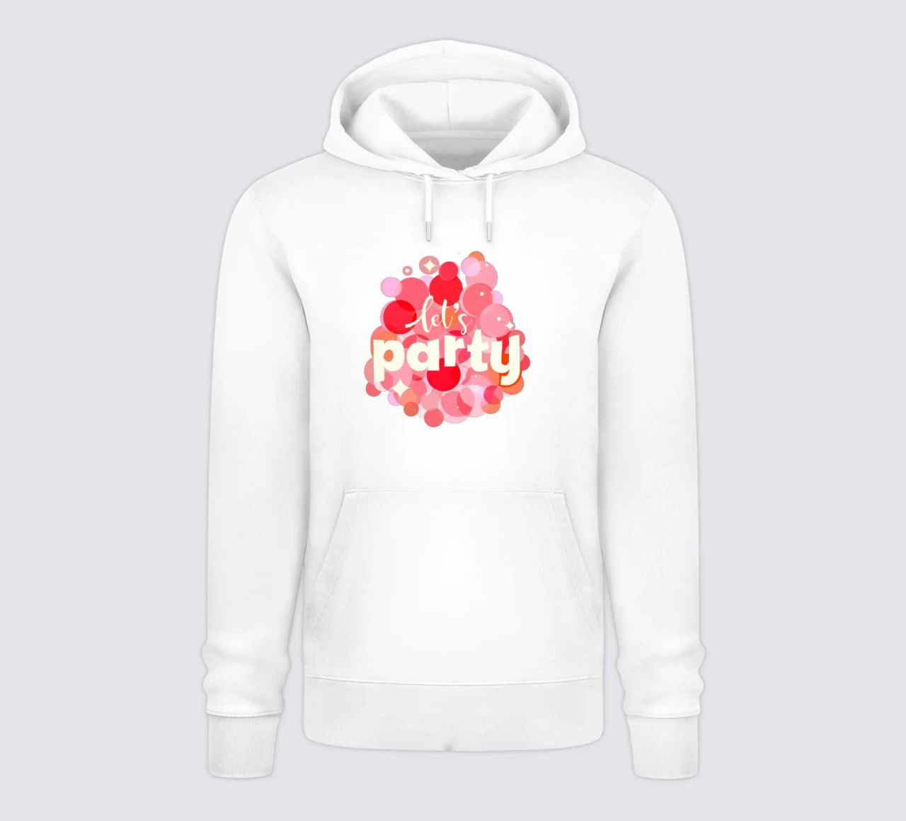 Pink Confetti Vibes - Impresión Let's Party sudadera con capucha de showmemars