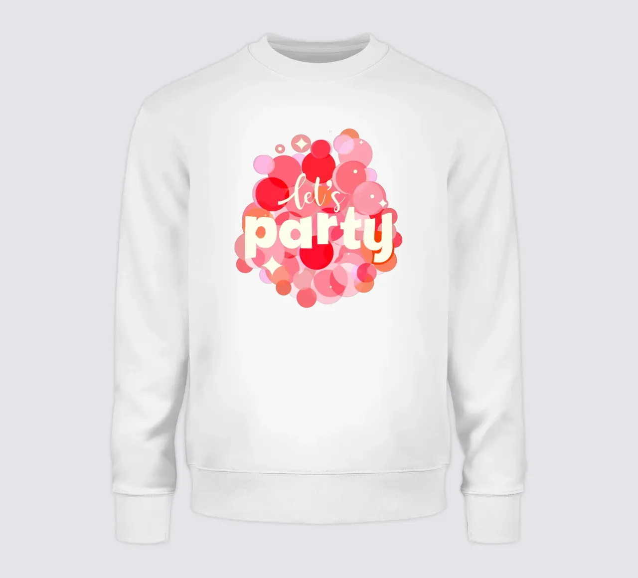 Roze Confetti Vibes - Laten we feesten Print sweatshirt van showmemars