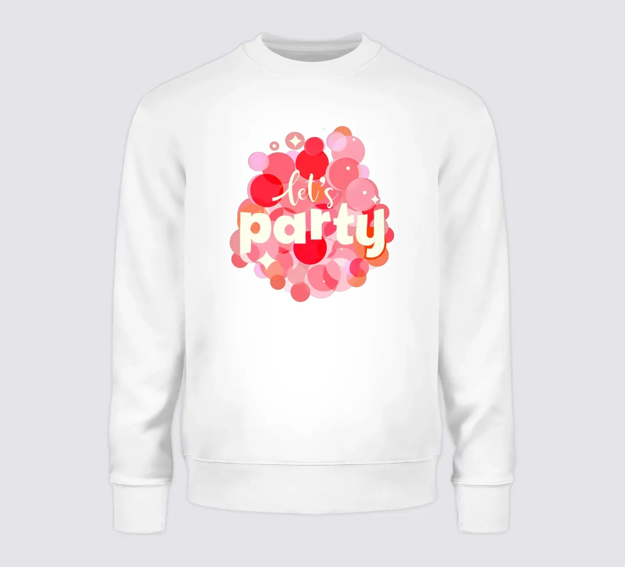 Pink Confetti Vibes - Let's Party Print sweat de showmemars