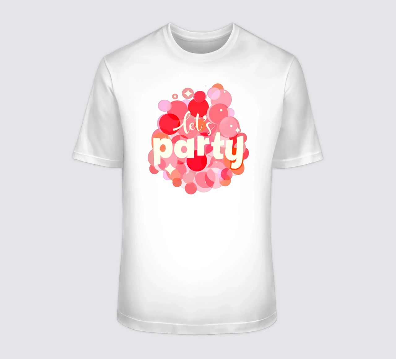 Pink Confetti Vibes - Impresión Let's Party camiseta de showmemars