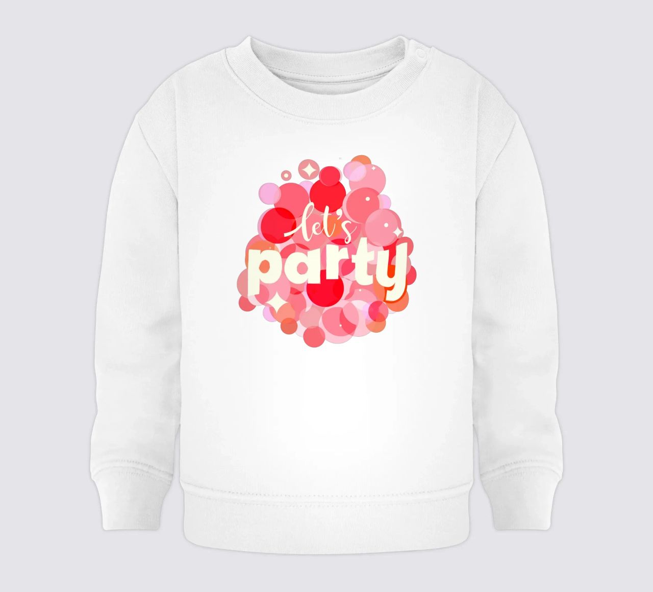 Pink Confetti Vibes - Impresión Let's Party sudadera de bebé de showmemars