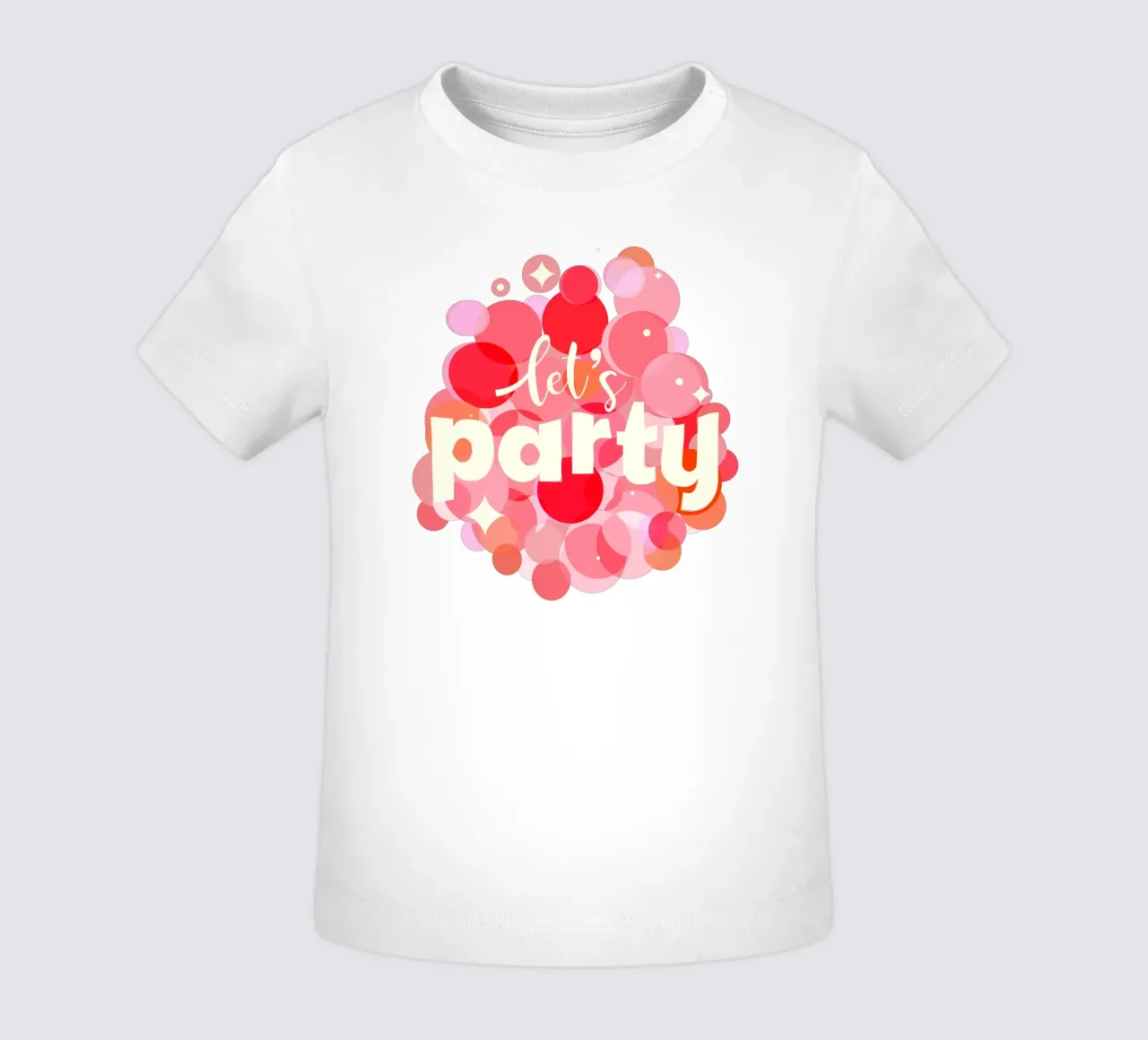 Pink Confetti Vibes – Let’s Party Print maglietta neonato da showmemars