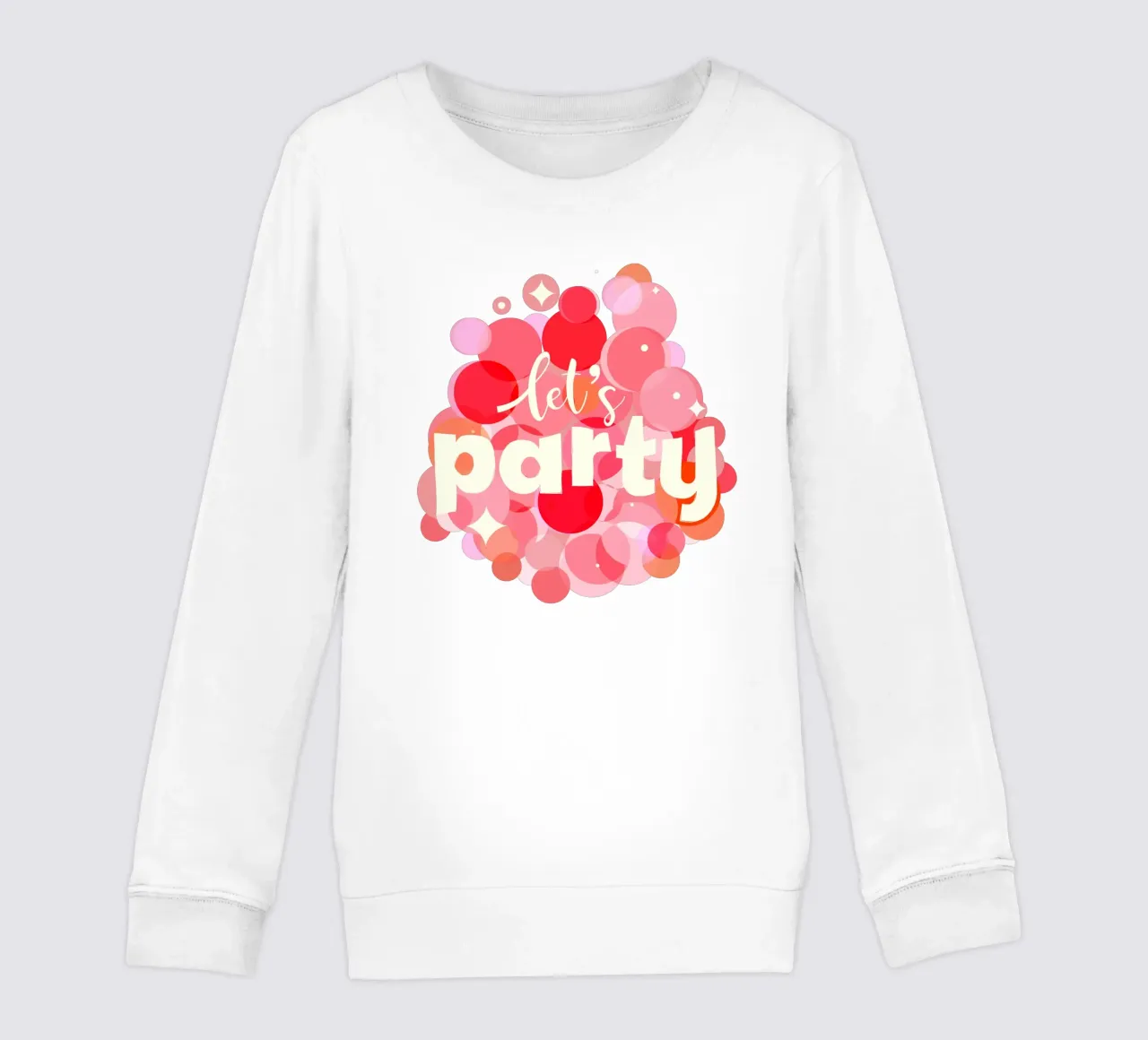 Pink Confetti Vibes – Let’s Party Print felpa bambino da showmemars