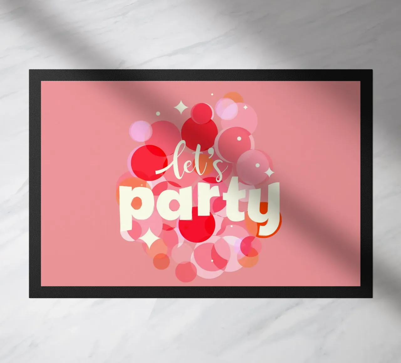 Pink Confetti Vibes – Let’s Party Print zerbino da showmemars