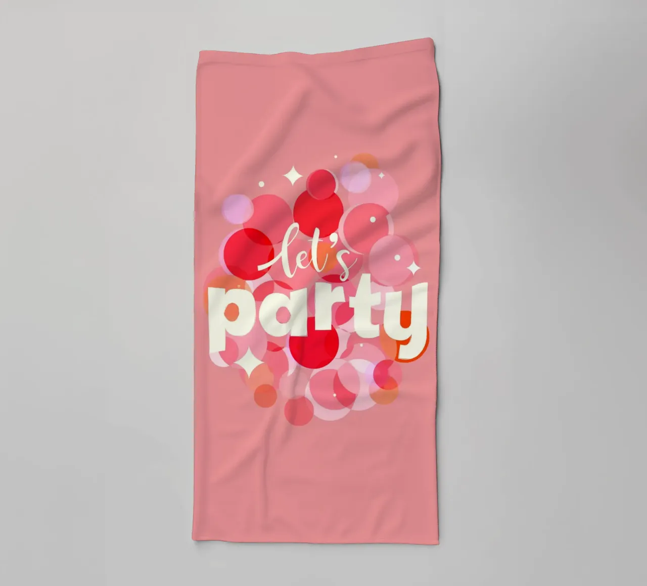 Pink Confetti Vibes – Let’s Party Print asciugamano da bagno da showmemars