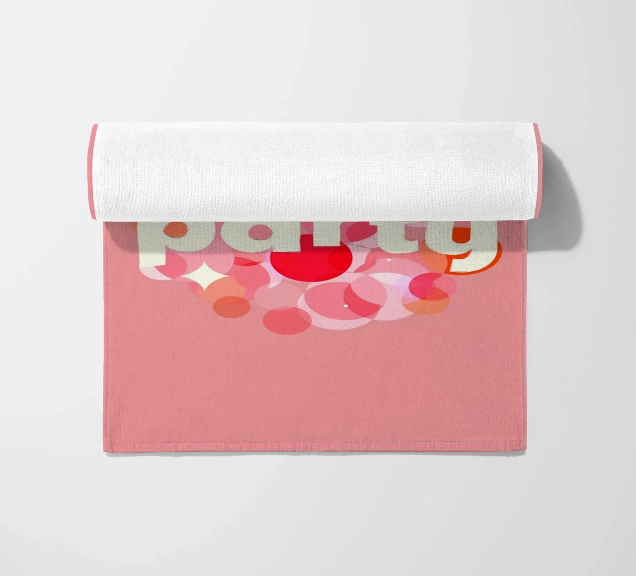 Pink Confetti Vibes – Let’s Party Print telo mare da showmemars