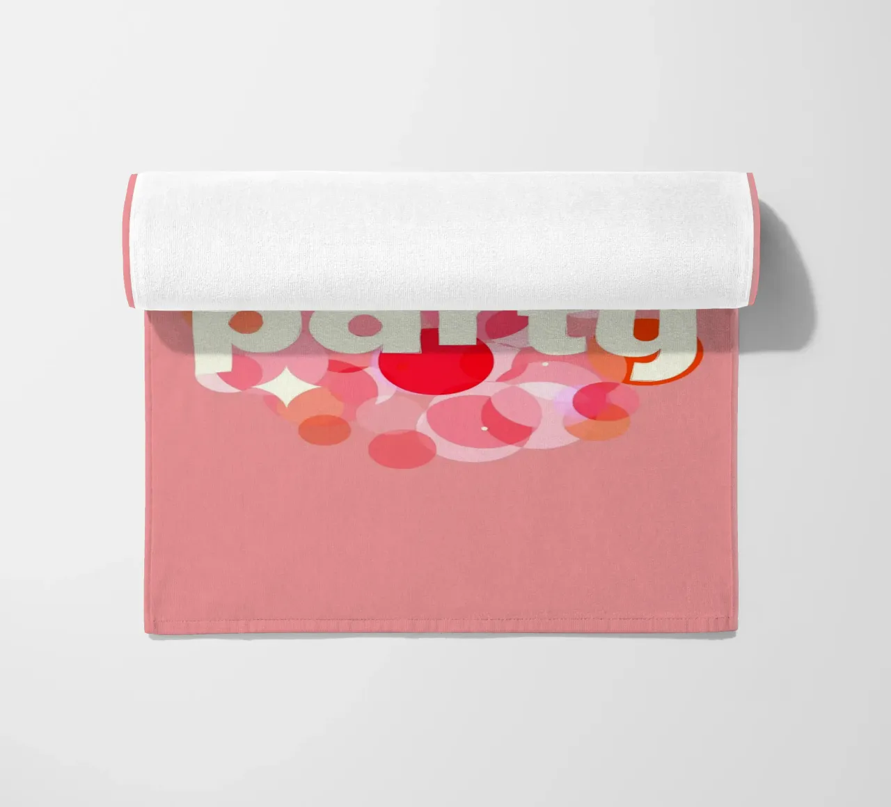 Pink Confetti Vibes – Let’s Party Print telo mare da showmemars