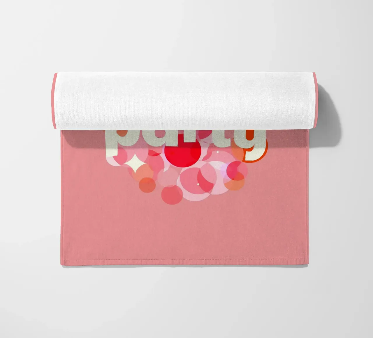 Pink Confetti Vibes – Let’s Party Print telo mare da showmemars