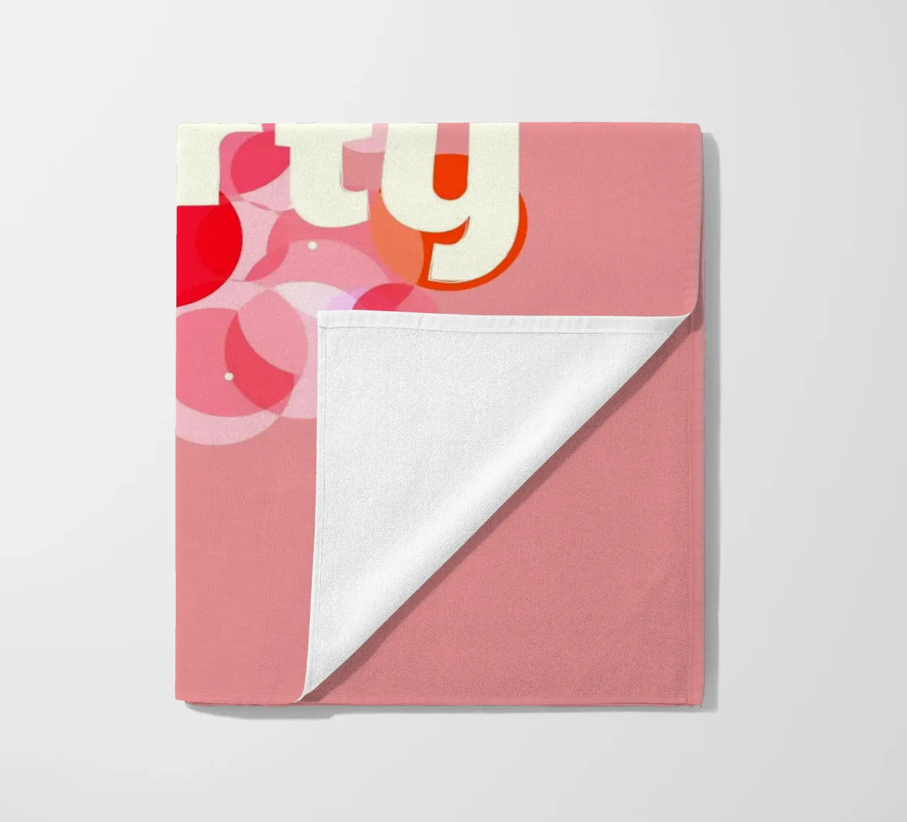 Pink Confetti Vibes – Let’s Party Print telo mare da showmemars