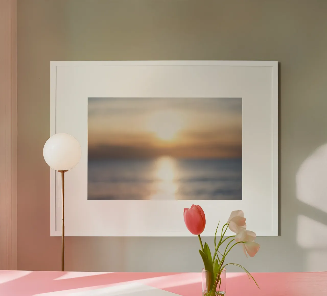 Sunset at the Beach 1 carta hahnemühle da Mareike Böhmer Photography
